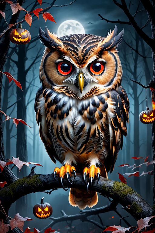 cute halloween owl wallpaper