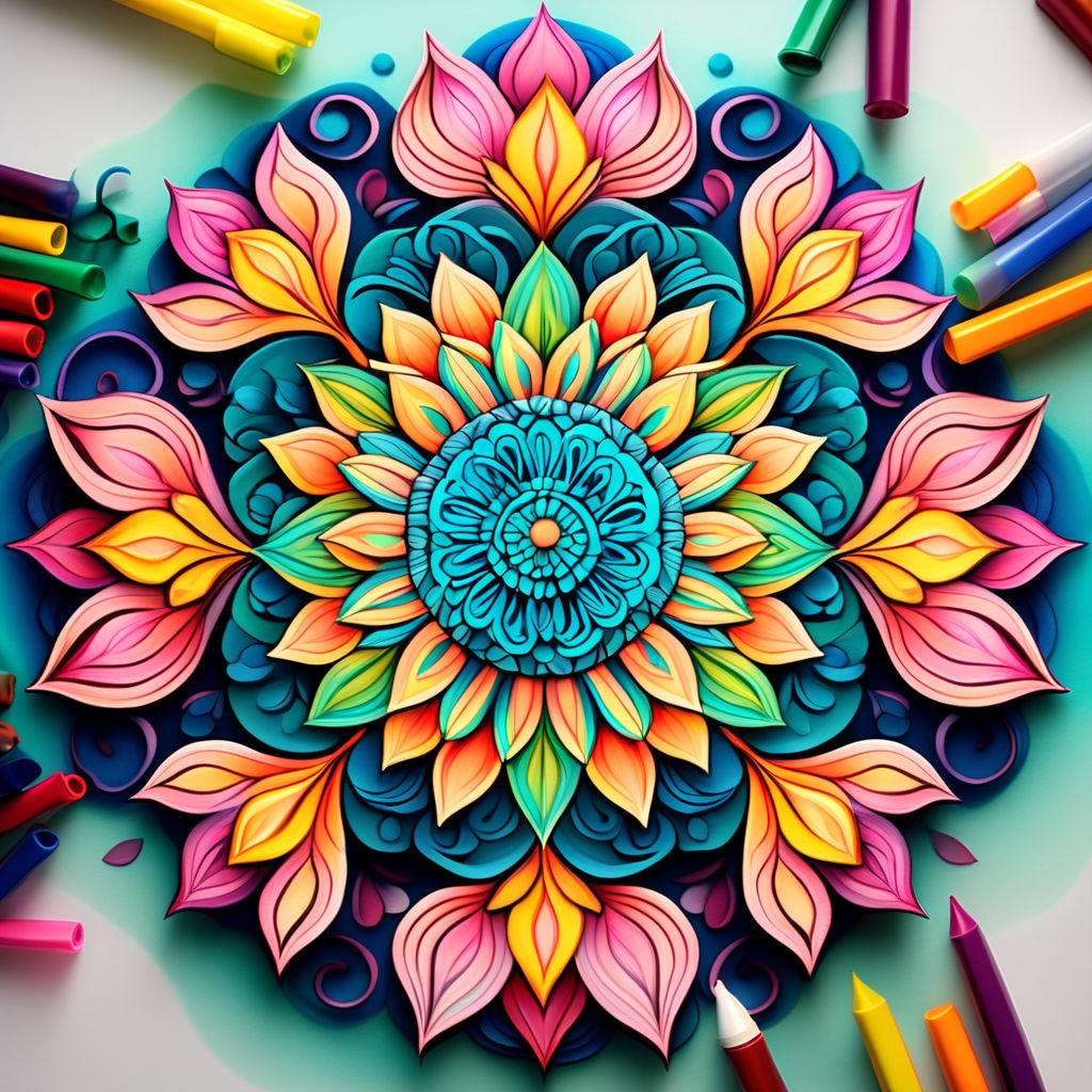 Mandala Women Coloring Book (Digital Format) – Rachel Mintz Coloring Books