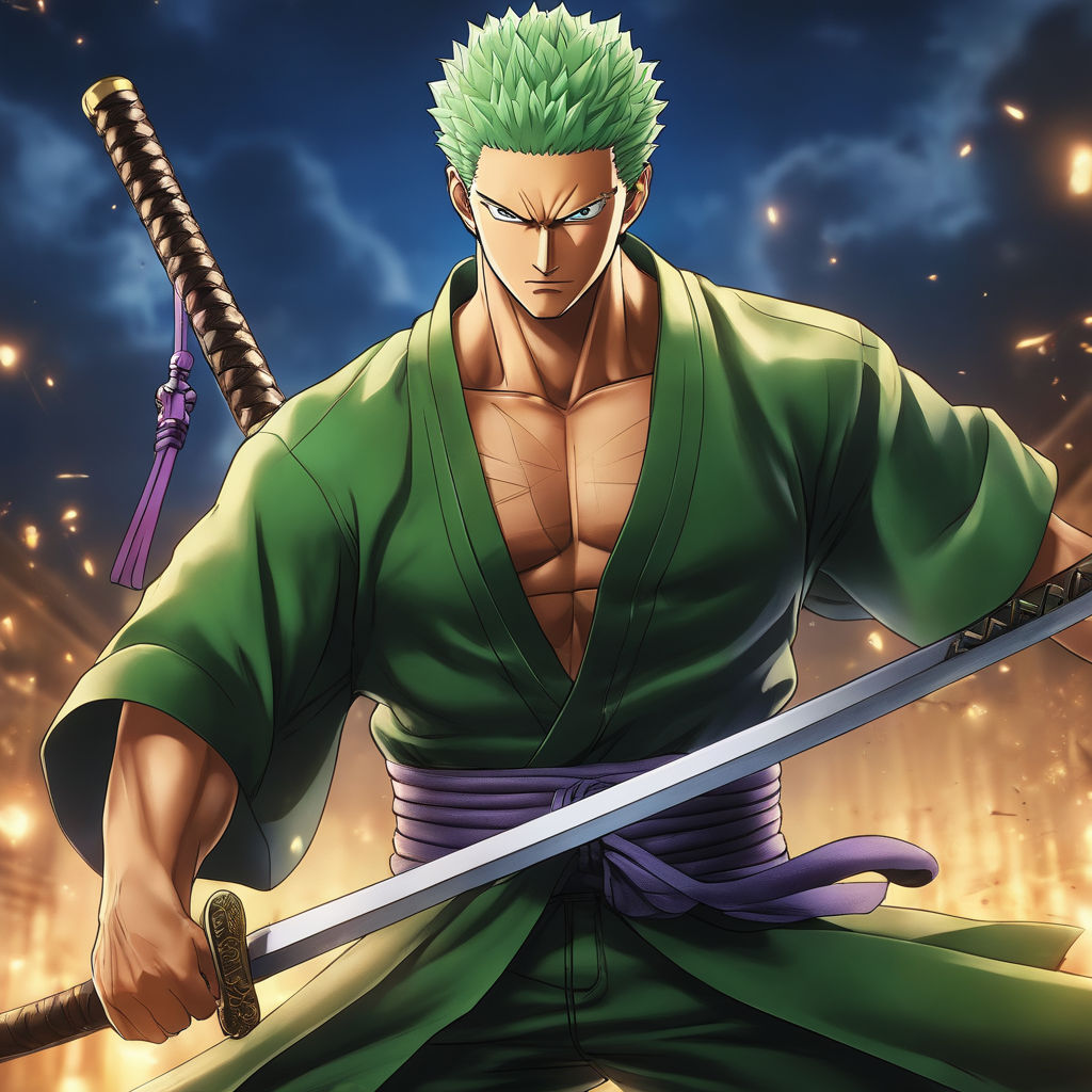 ArtStation - Zoro One Piece Animated Wallpaper