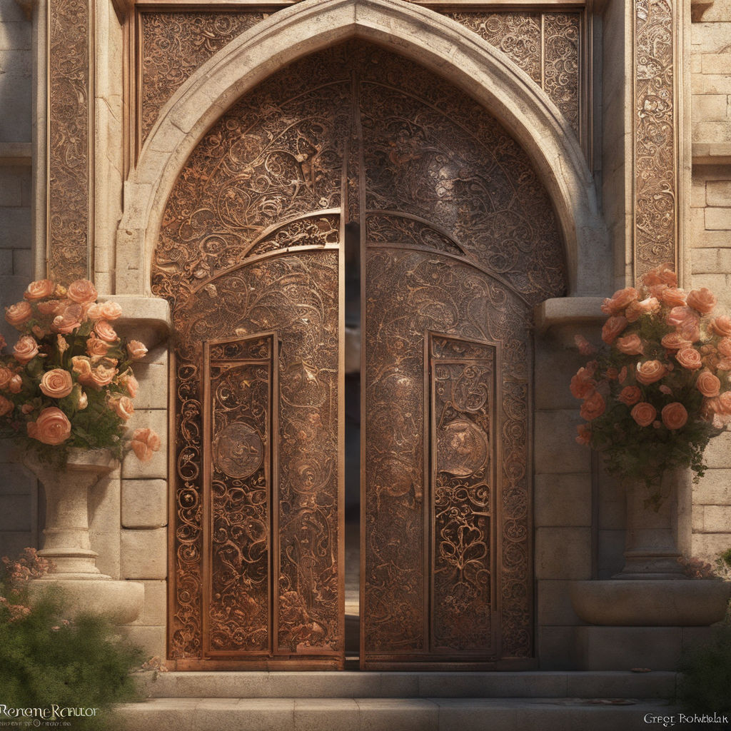 whimsical doors for entrance to attraction - Playground