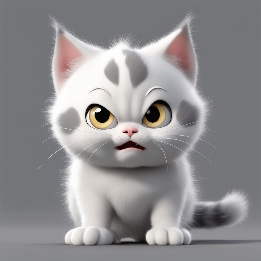 Angry Cat, Cute Kitten, Ready To Fight, Cartoon Chibi Style, Generative AI  Stock Illustration - Illustration of friendship, characters: 280974758