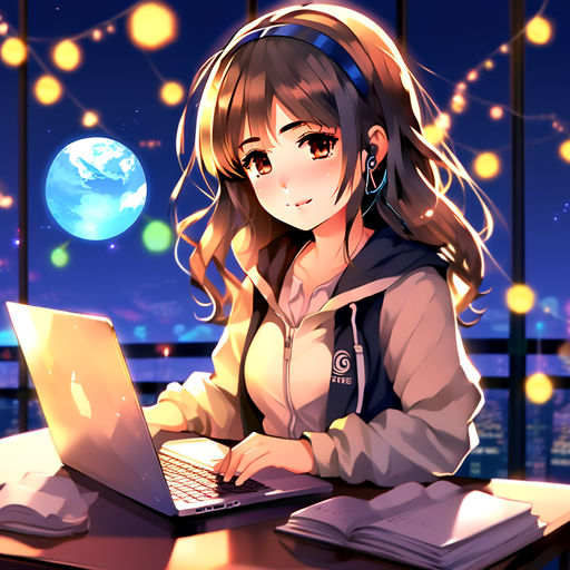 a nerdy boy is programming at a computer | Cartoon character pictures, Good  anime to watch, Cute love wallpapers