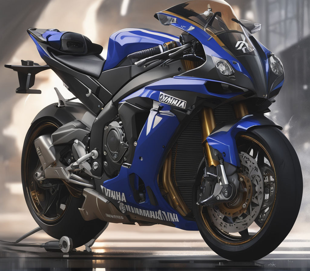 Yamaha r1.type race.black.3d.tron style - Playground