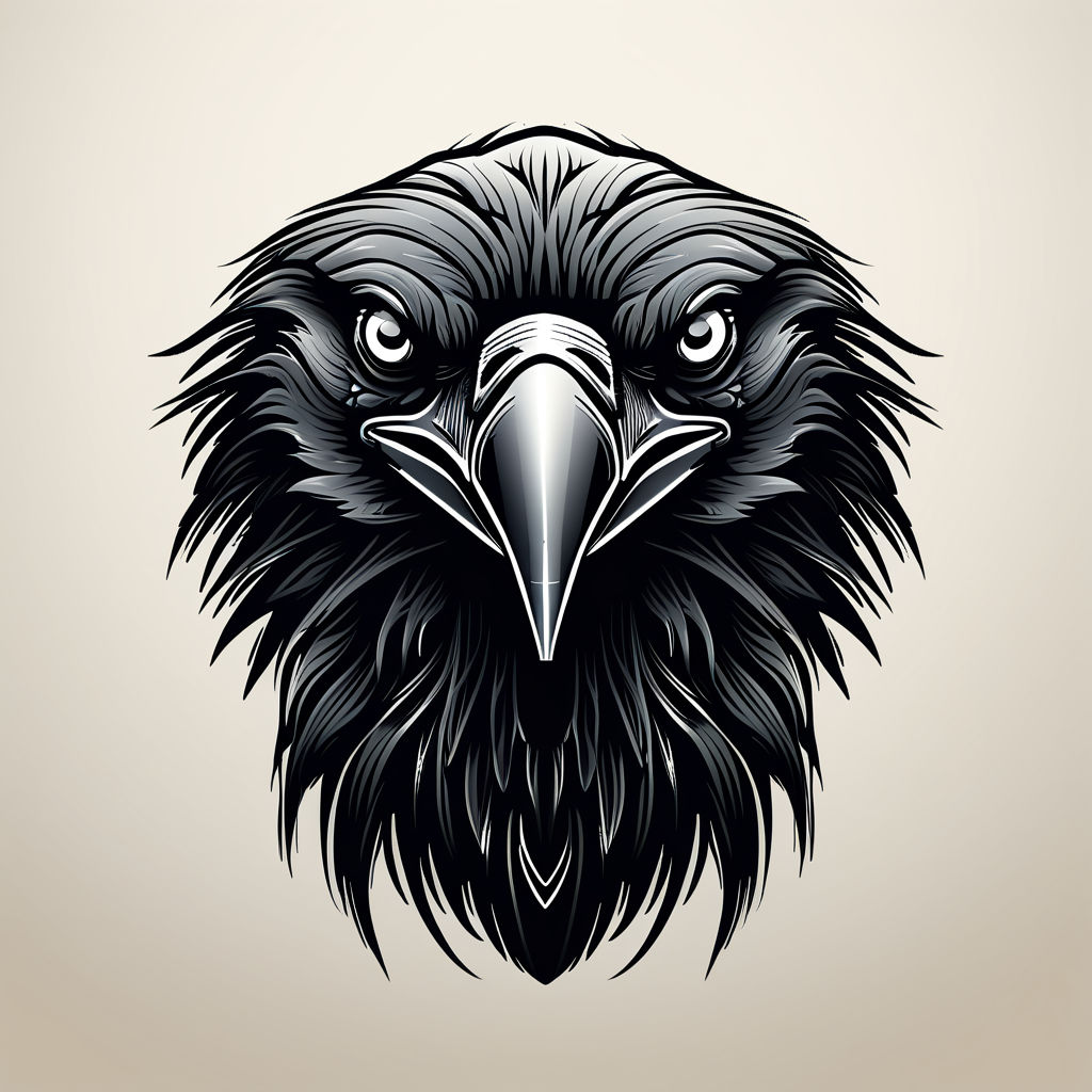 Tribal Tattoo Ornament Raven Head Stock Vector (Royalty Free) 1007926153 |  Shutterstock