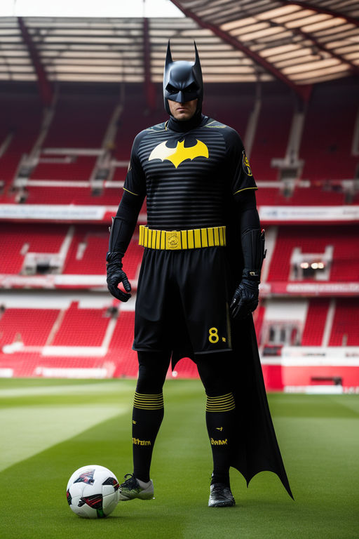 Batman as a football player - Playground