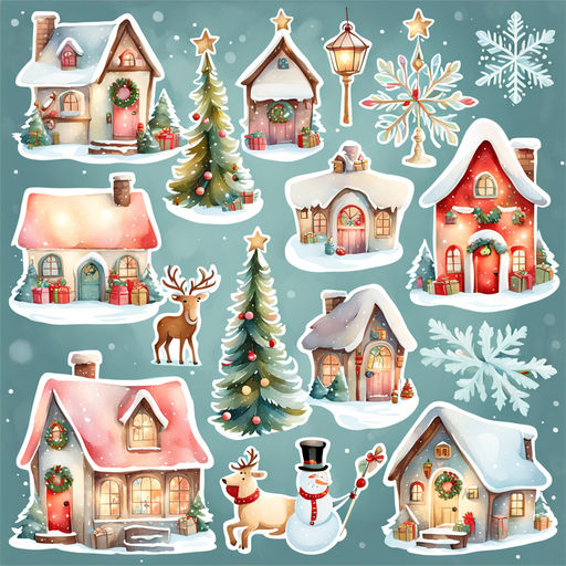 Magical Christmas Stickers