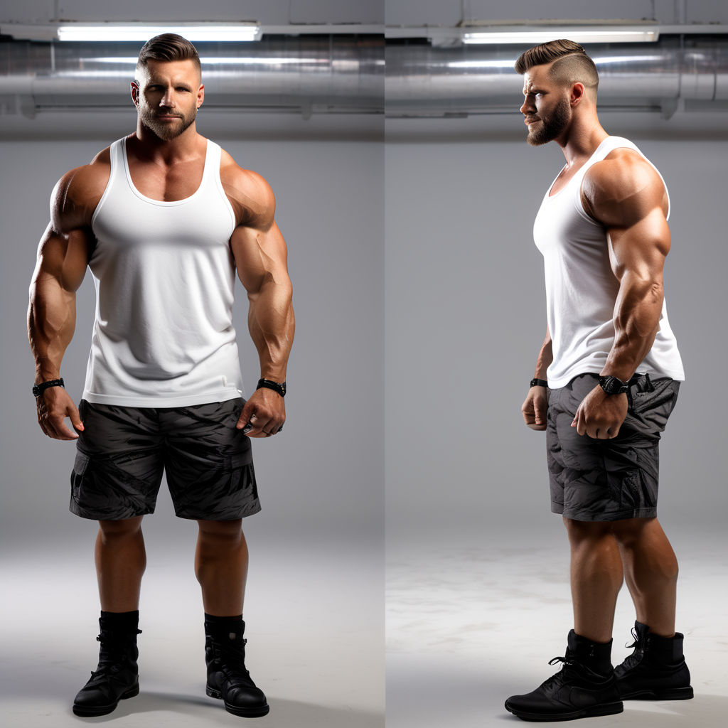 25-years-old bulky manly bulky-bodybuilder massive biceps - Playground