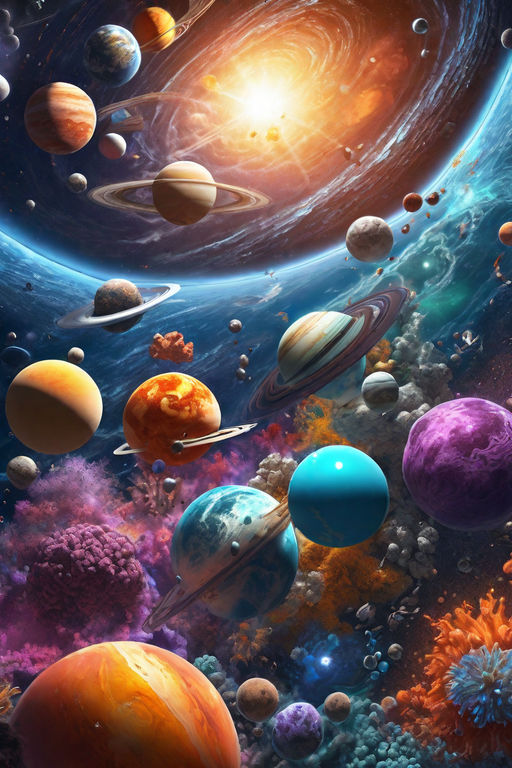 8K Space Wallpaper  Solar kids, Wallpaper space, Planets art