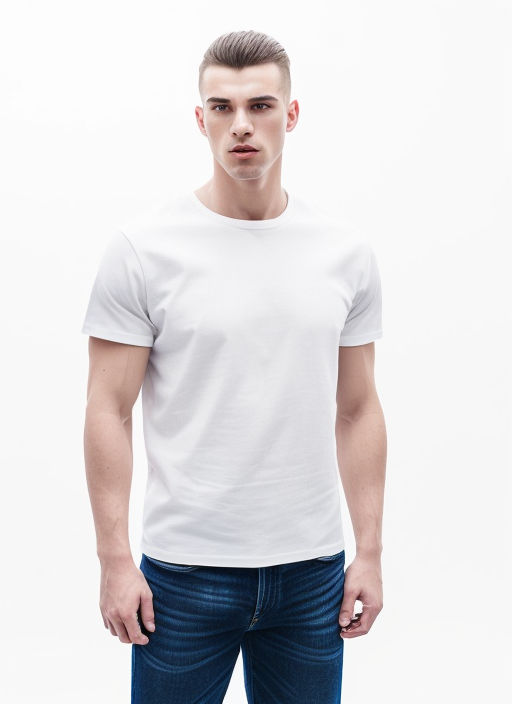 Free Photo  White t-shirts with copy space on gray background