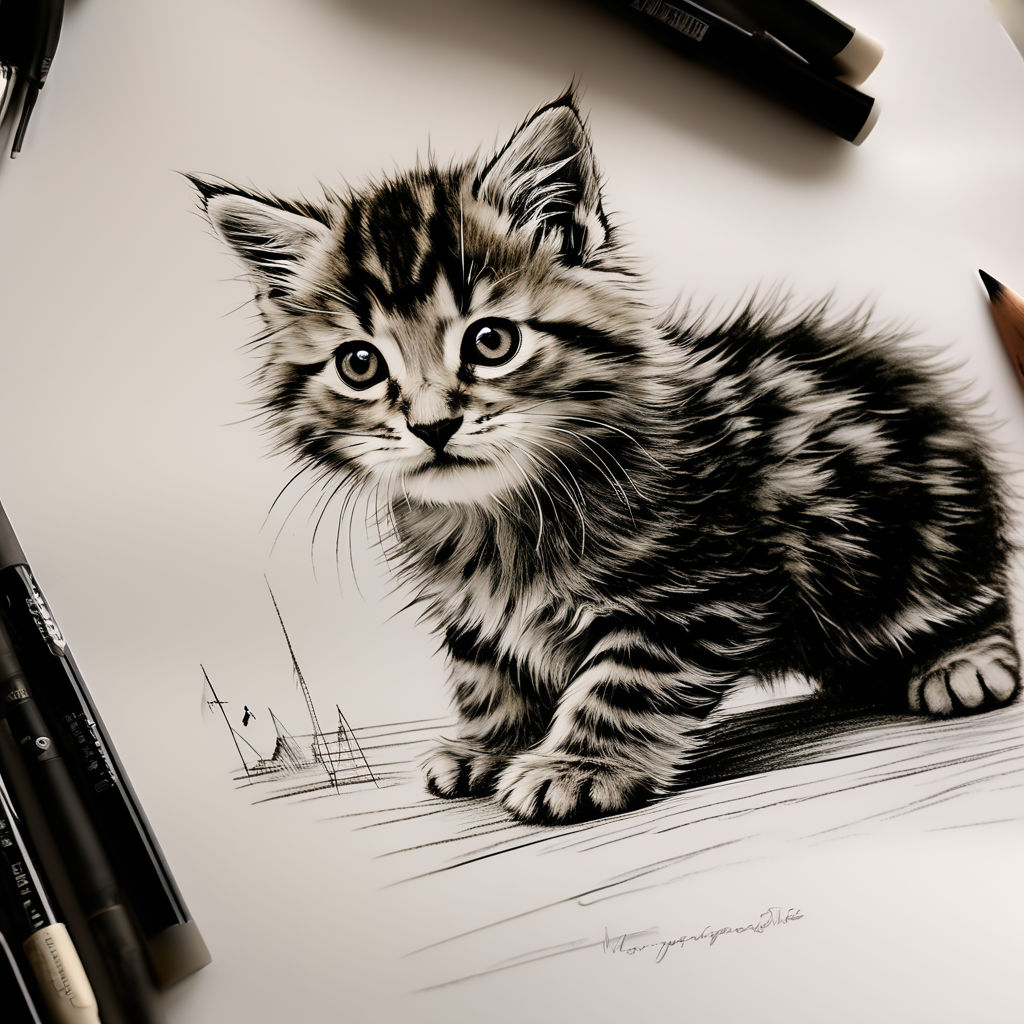 Custom Cat Portrait, Pencil Drawing, Pet Drawing, Pencil Portrait From a  Photo. - Etsy Finland