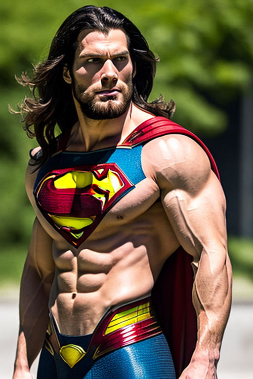 muscular superhero