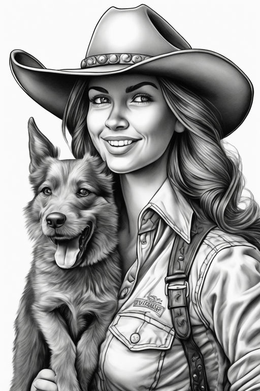 country girl coloring pages