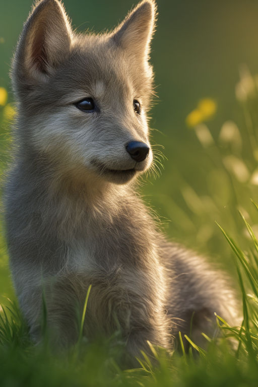 baby wolf animal