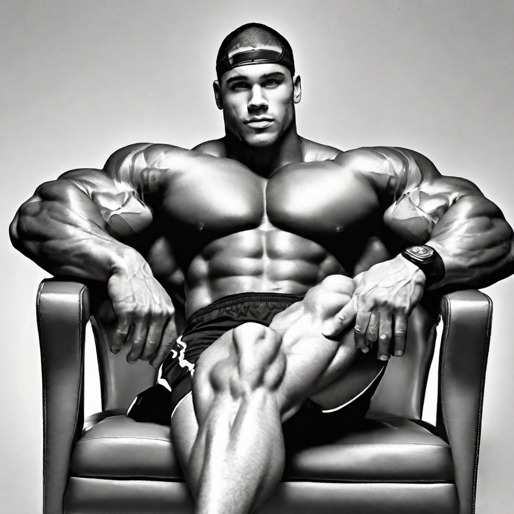 00115 a black and white photo of the greatest gigachad, huge upper body,  musclular, shirtless, oiled - ImgPile