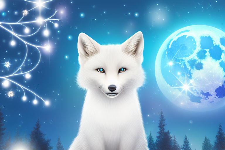 White fox anime illustration HD wallpaper | Wallpaper Flare