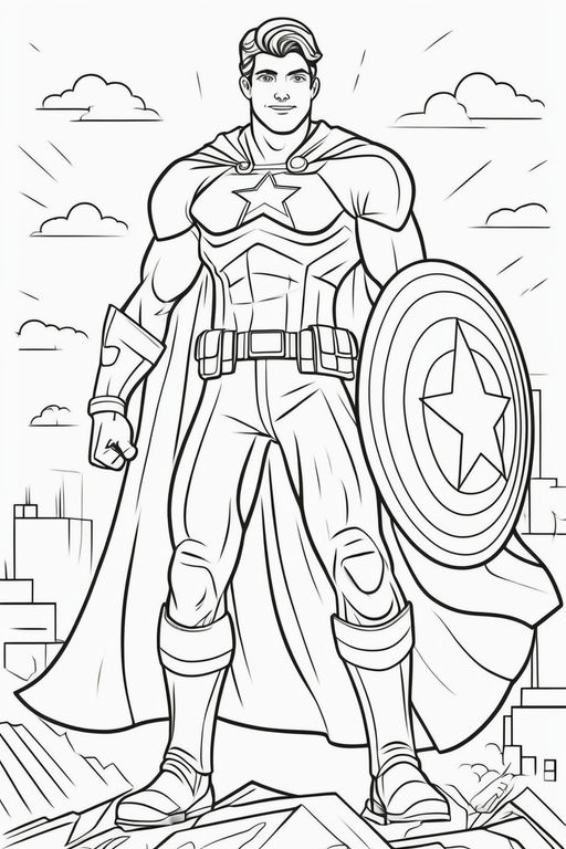 superhero logo coloring pages