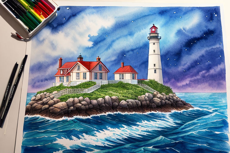 Details 64+ lighthouse sketch easy best - seven.edu.vn