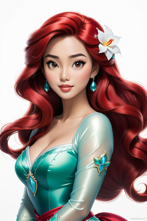 5D Diamond Painting Ariel in a Clam Shell Kit