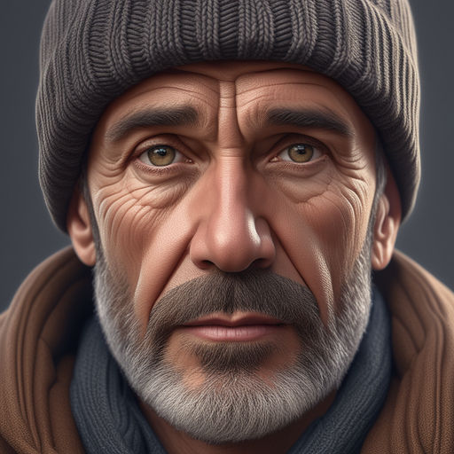 ArtStation - Man Portrait, traditional art, no ai