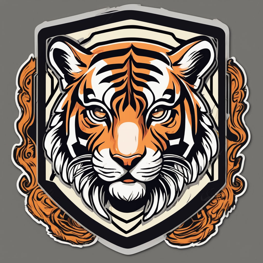 Cincinnati Bengals Logo With Tiger Symbol Clipart PNG Transparent