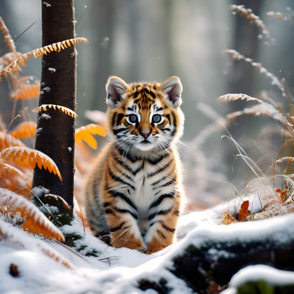 tiger in a forest - Playground