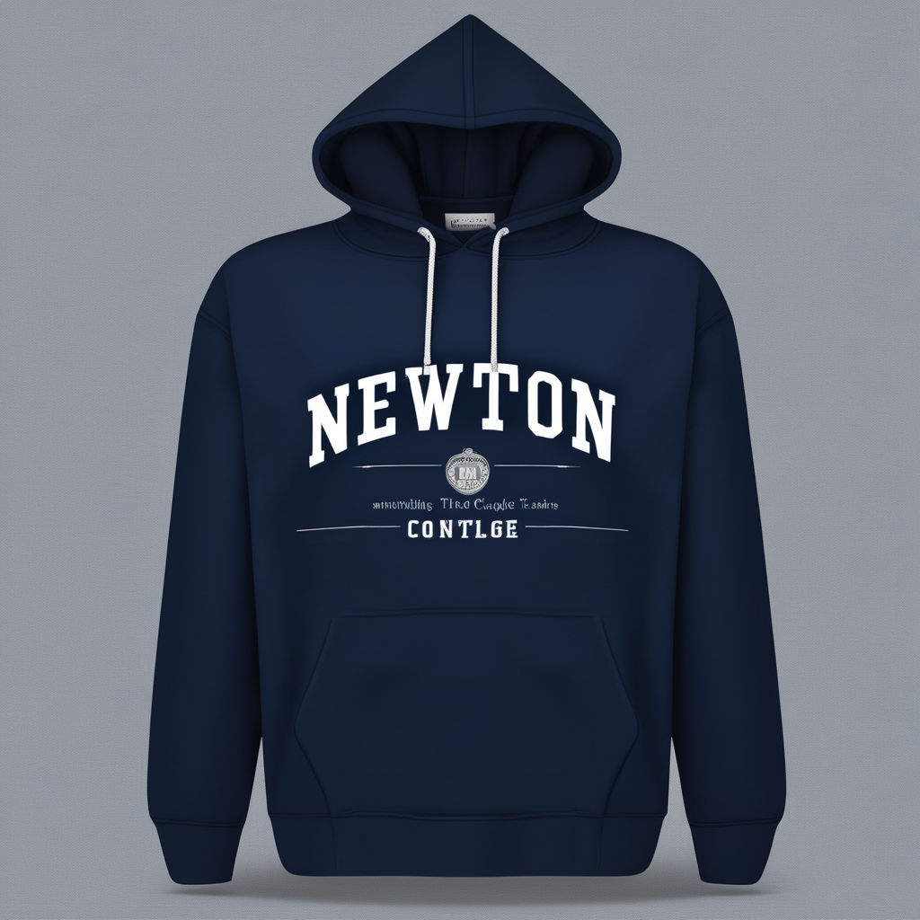 Texto masculino Hoodie Navy Blue/White - Real Madrid CF