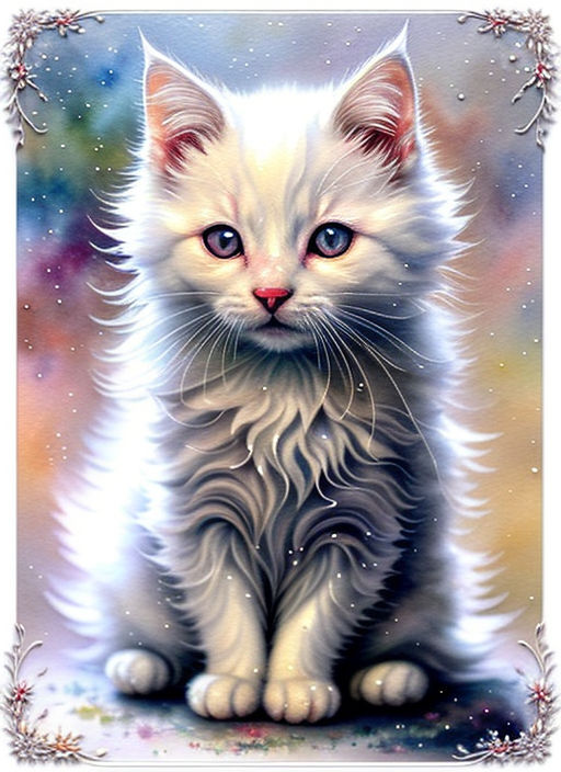 Victorian Cat Animal Diamond Painting 