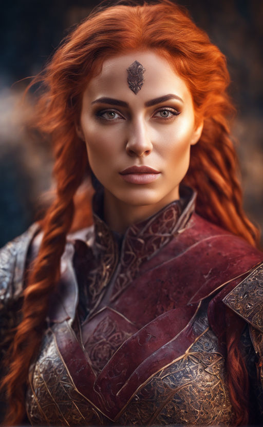 redhead viking art