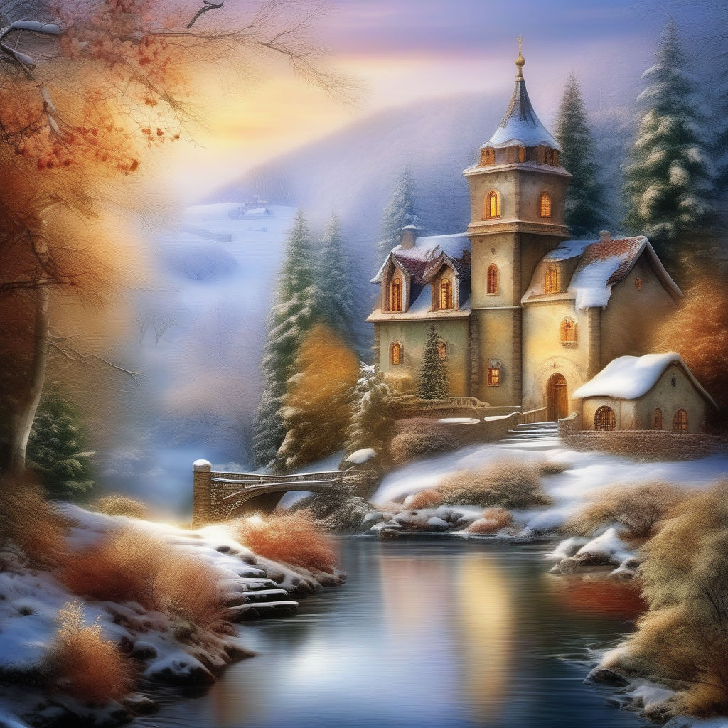 Learn Watercolor Painting of Beautiful Glowing Winter Lamp in an Easy Way, Shiba Basan