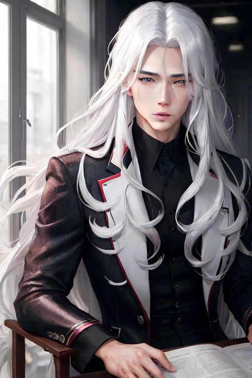 Silverhaired Anime Guy by AceRanger17 on DeviantArt