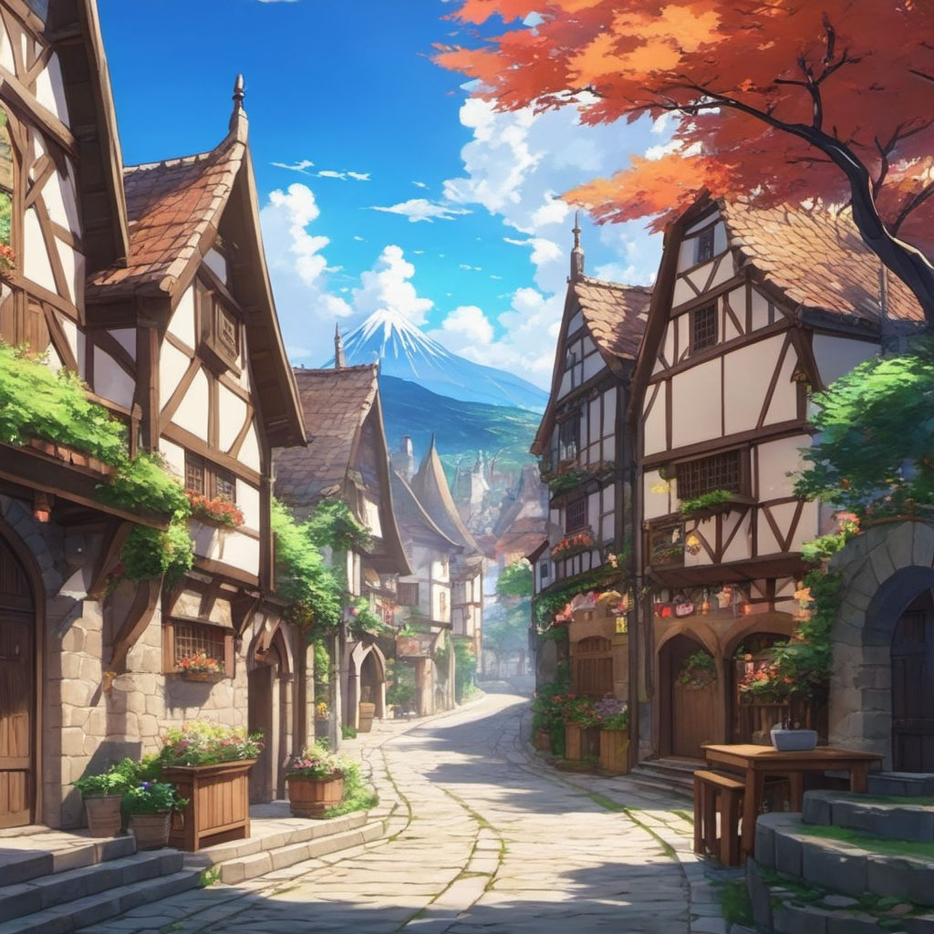 prompthunt: beautiful summer day in medieval village overview in moving out  game on nintendo switch. paradise, animation, in the style of Studio  Ghibli, Akihiko Yoshida, Atelier Lulua, Shinkai Makoto, anime key visual