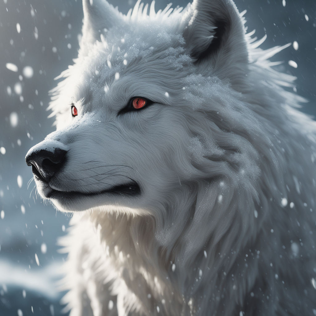 white wolves howling