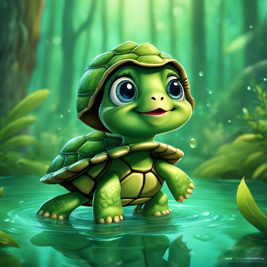 cartoon turtles with big eyes