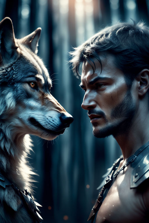 half human half wolf male