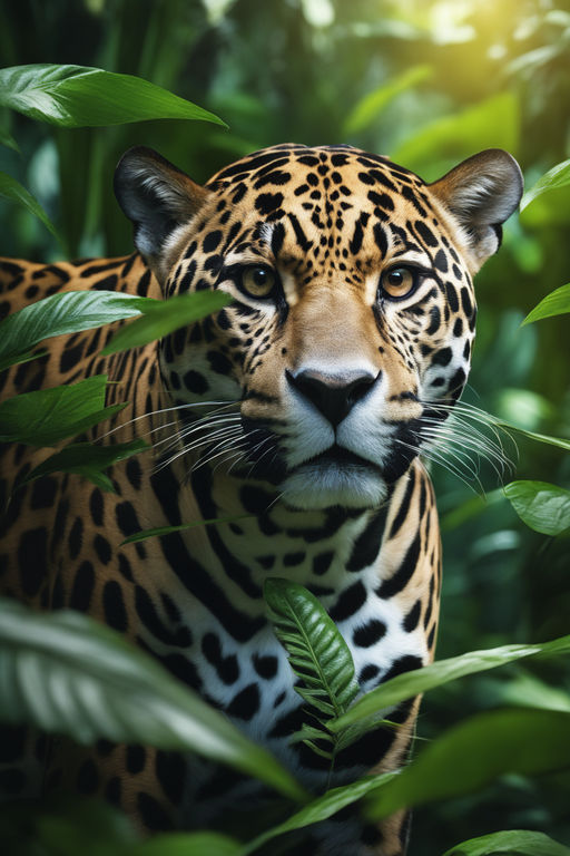 A 4K ultra HD mobile wallpaper depicting a powerful and agile Black  Panther, stealthily prowling through the dense undergrowth of a tropical  rainforest, its mesmerizing green eyes piercing through the darkness