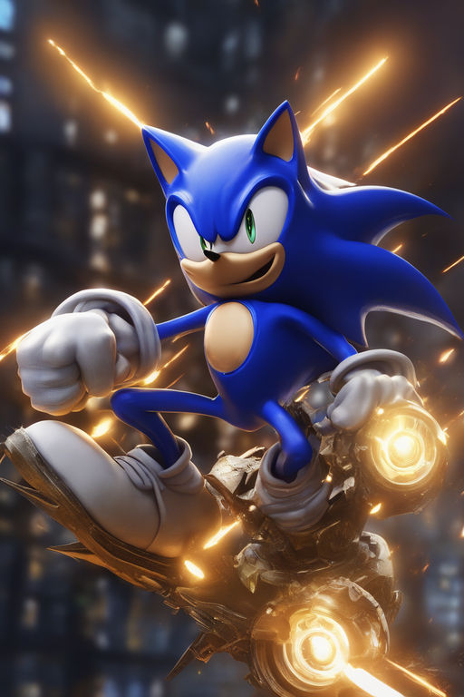 ArtStation - The United Power of The Chaos Emeralds! - Super Sonic (movie)