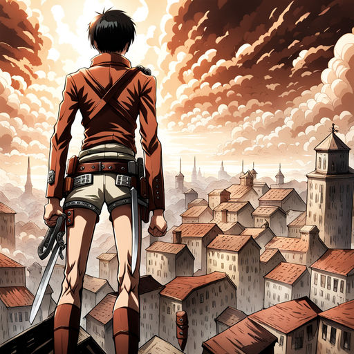 AI Art: Colossal Titan - Shingeki No Kyojin by @RM