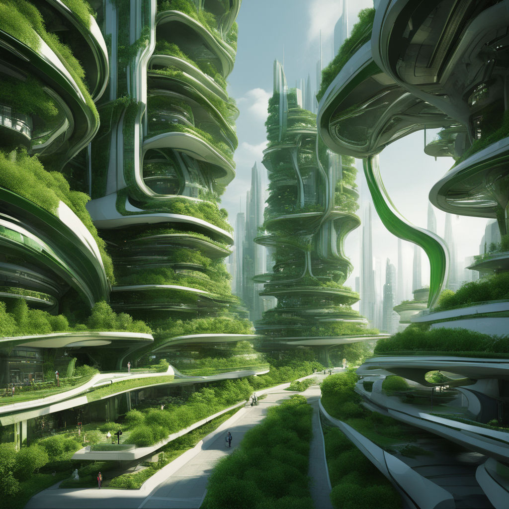 Quatricise on X: Solarpunk city panorama (in4:3 which isn't a panorama  format but hush) #illustration #solarpunk  / X