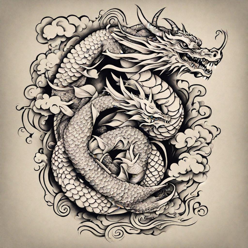 Waterproof and sweat Chinese dragon totem series gangster tattoo tattoo  stickers - AliExpress