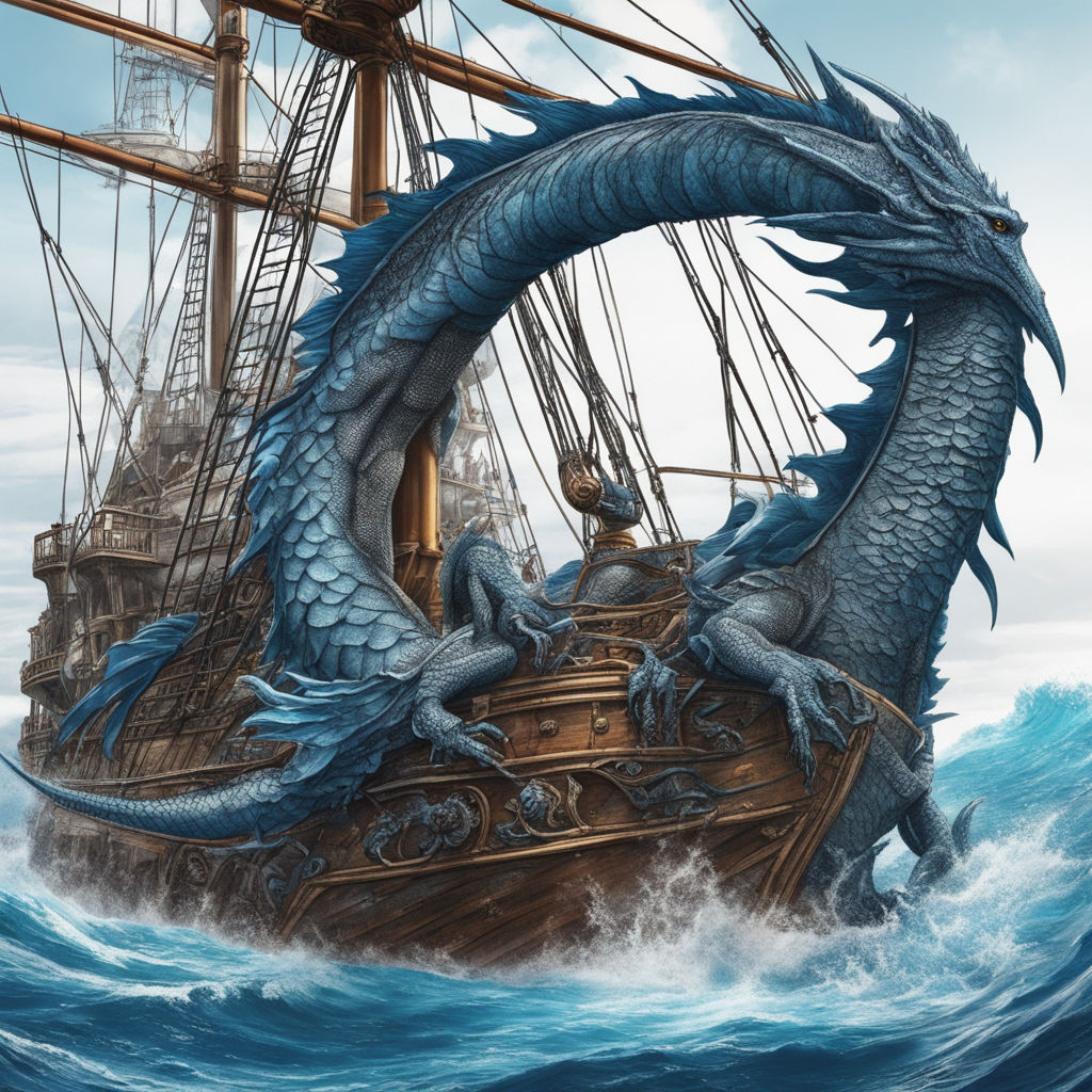 how to draw a realistic sea dragon