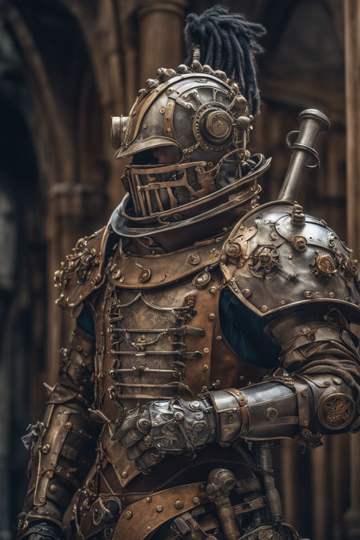 steampunk knight armor