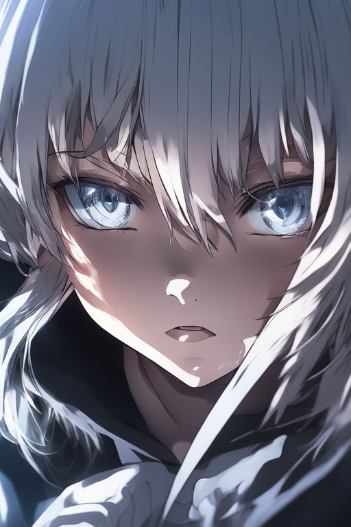 soft white and black negative edgy aesthetic anime profile picture