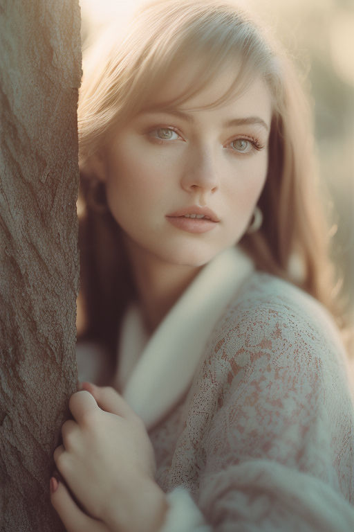 Russian woman, 19 years old, fair and pale skin, round eyes, small