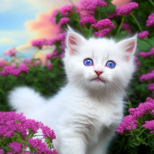 cute white persian cat with blue eyes