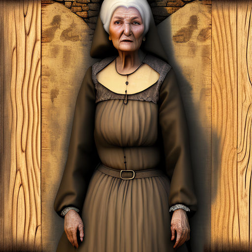 AI Generated Image - Old Medieval Woman