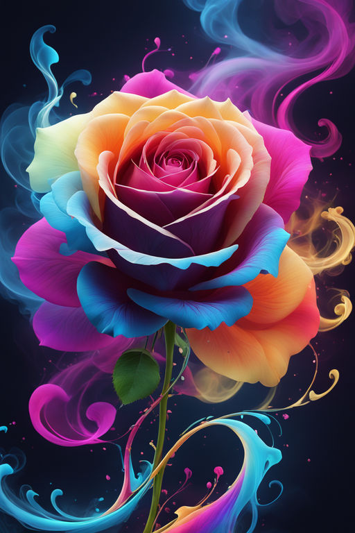 3D Flowers, Pastel Rainbow Colours Graphic by Space Pixel Playground ·  Creative Fabrica