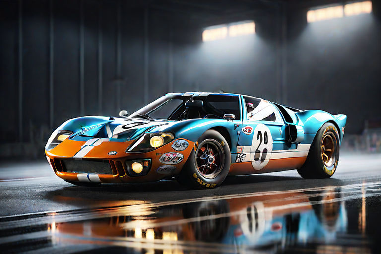 mustang gt40 drift car