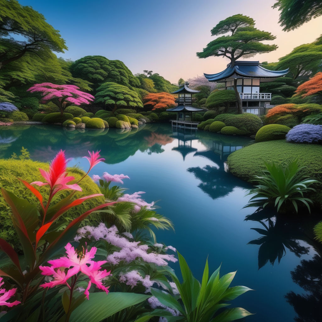 japanese flower garden