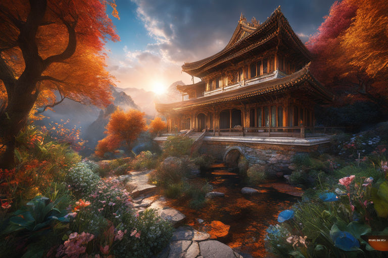 Chinese temple wallpaper - Fantasy wallpapers - #22301