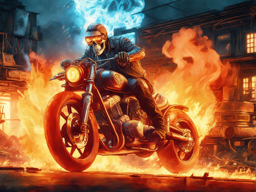 ArtStation - Moto - Motoqueiro Fantasma